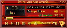 Lion King Win-Amp Skin
