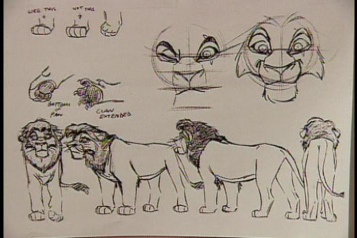 Adult Kovu Model Sheet