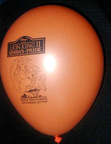 Simba's Pride Promotional Balloon